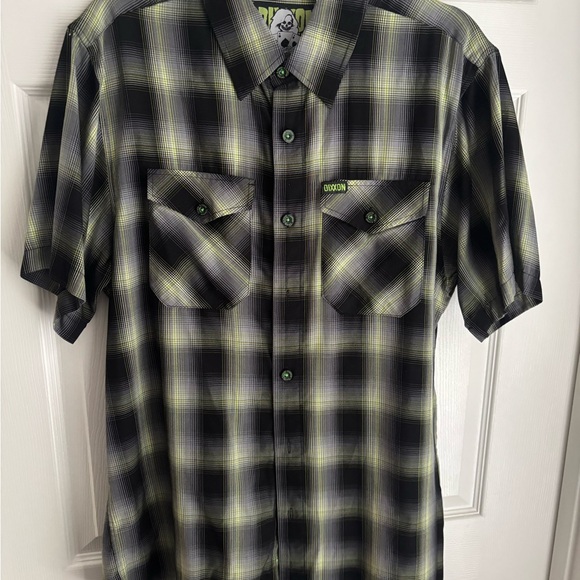 DIXXON Black and Yellow Plaid Casual Shirt - Picture 1 of 2